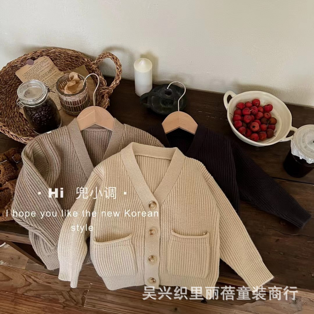 ÁO KHOÁC CARDIGAN 3 MÀU SIÊU XINH THỜI TRANG THU ĐÔNG CHO BÉ GÁI