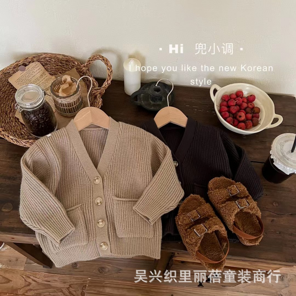 ÁO KHOÁC CARDIGAN 3 MÀU SIÊU XINH THỜI TRANG THU ĐÔNG CHO BÉ GÁI
