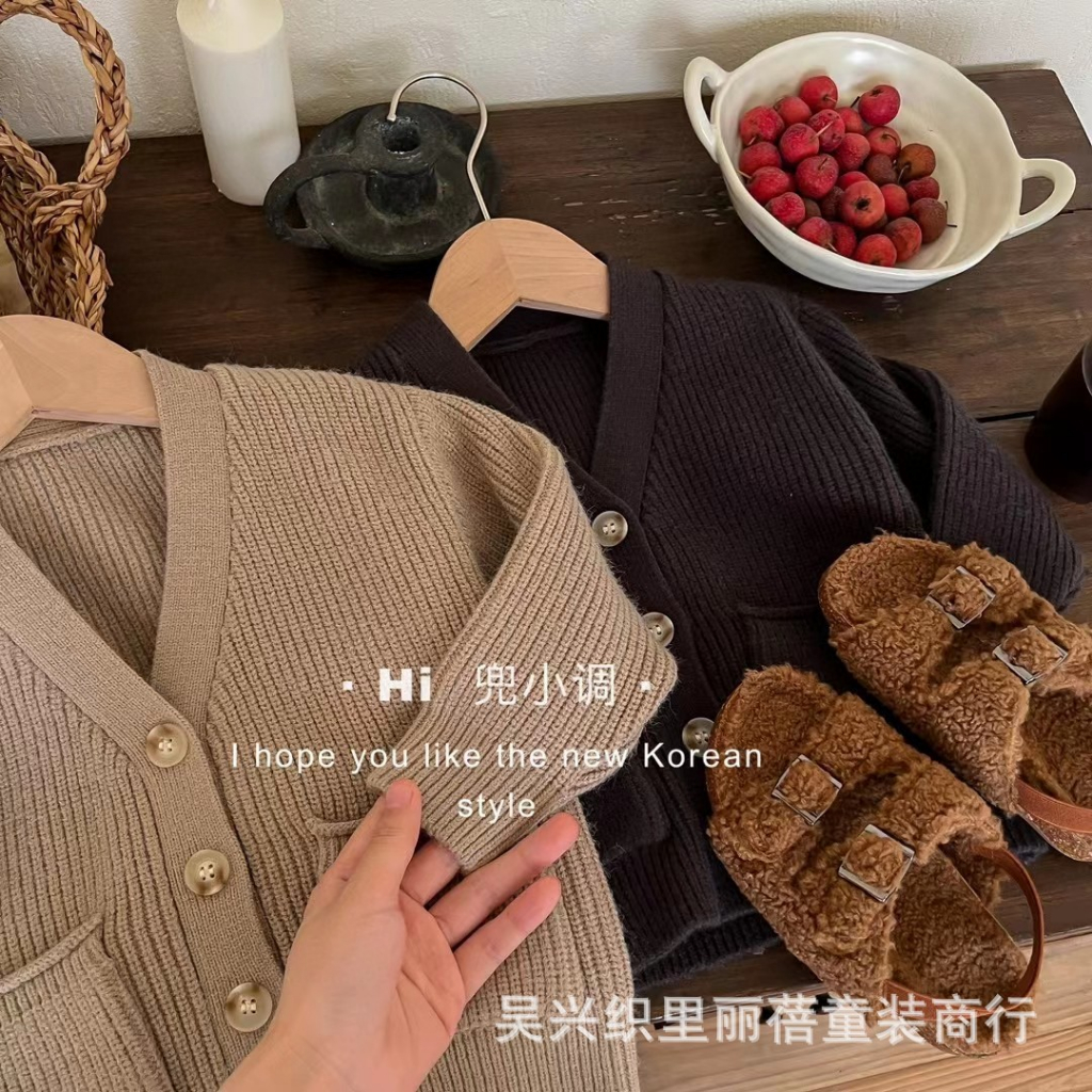 ÁO KHOÁC CARDIGAN 3 MÀU SIÊU XINH THỜI TRANG THU ĐÔNG CHO BÉ GÁI