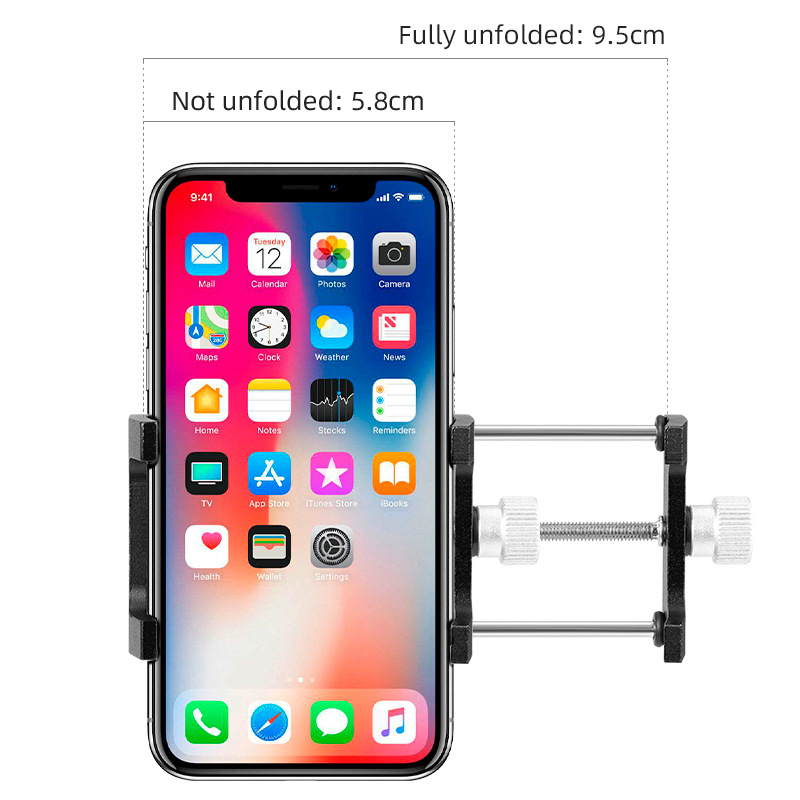 Giá đỡ kẹp điện thoại hợp kim nhôm cho xe máy xe đạp