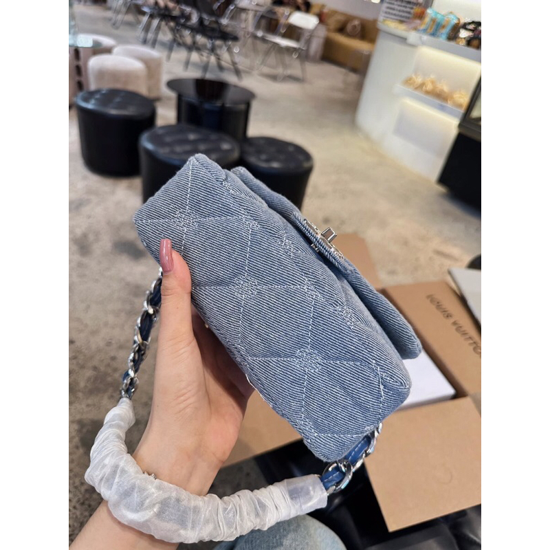 Túi Xách Nữ CH  Bản Xích To Đeo Vai Size 20 Mẫu Mới Hot Hit