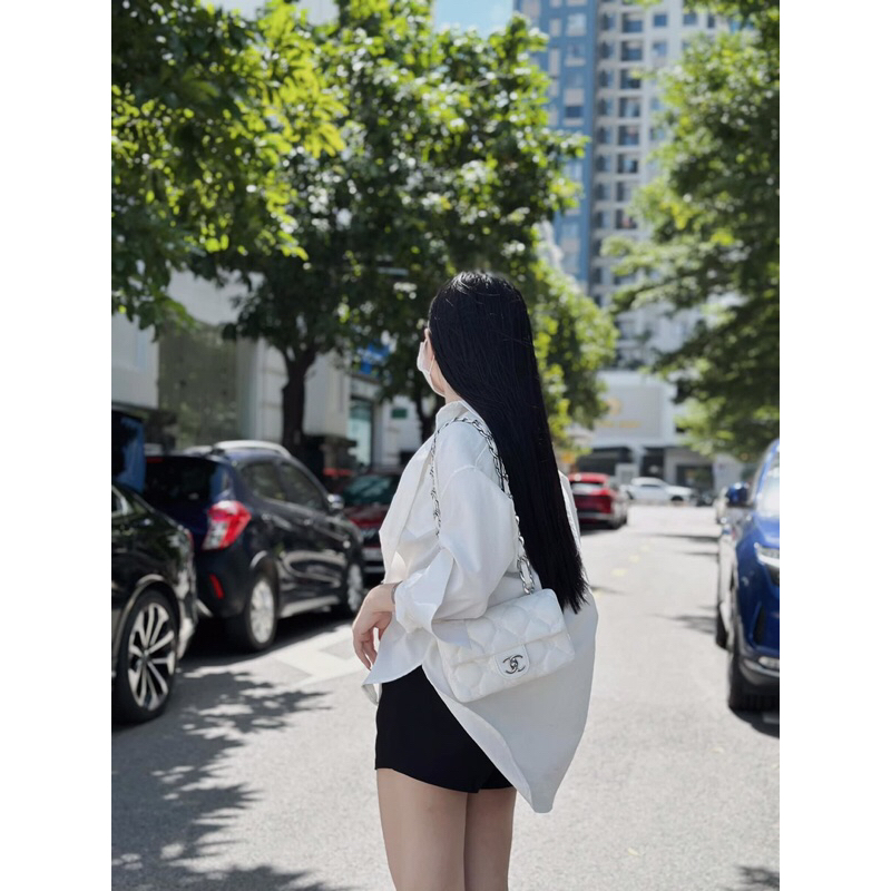 Túi Xách Nữ CH  Bản Xích To Đeo Vai Size 20 Mẫu Mới Hot Hit