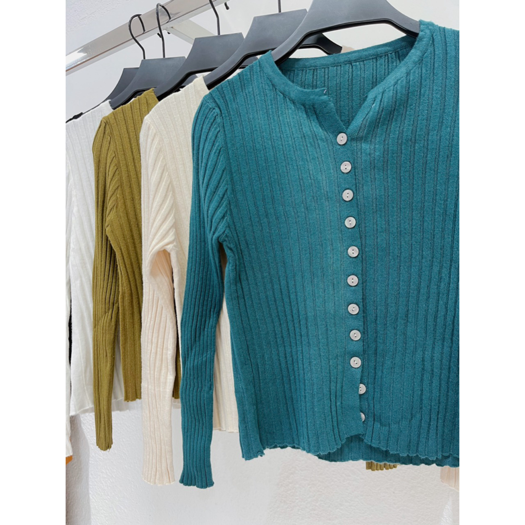 AfterBefore | Áo Cardigan dài tay basic nhiều màu