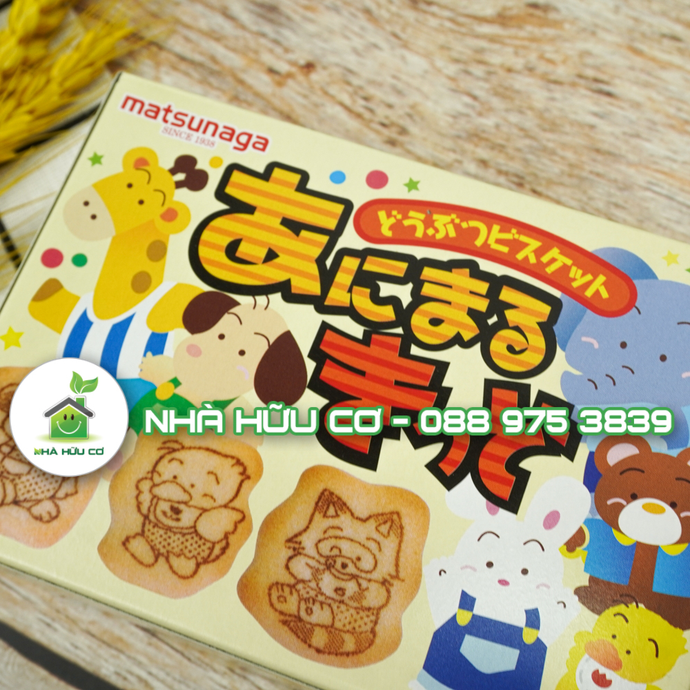 Bánh ăn dặm hình thú MATSUNAGA Nhật Bản cho bé ăn dặm từ 12m - Date: 6/2024 - Nhà hữu cơ