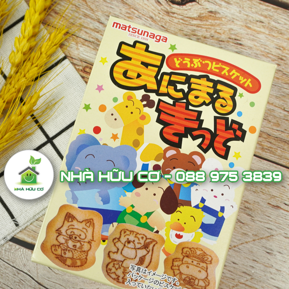 Bánh ăn dặm hình thú MATSUNAGA Nhật Bản cho bé ăn dặm từ 12m - Date: 6/2024 - Nhà hữu cơ