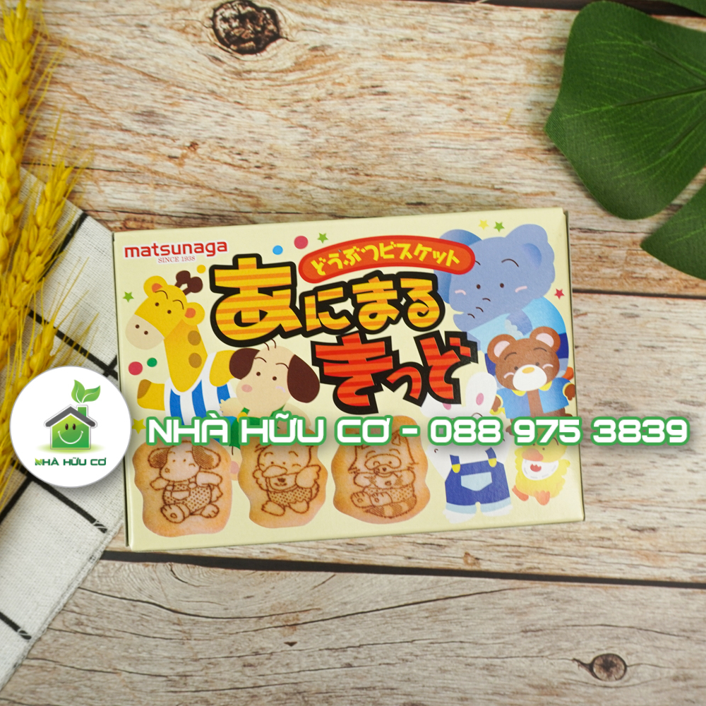 Bánh ăn dặm hình thú MATSUNAGA Nhật Bản cho bé ăn dặm từ 12m - Date: 6/2024 - Nhà hữu cơ
