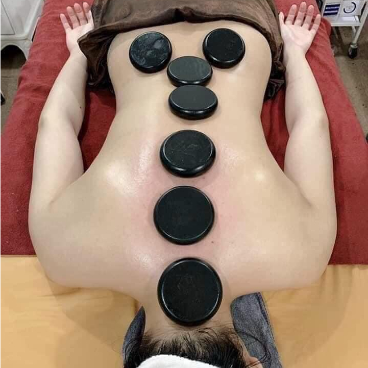 Đá Nóng Massage Spa Tròn 8x8cm