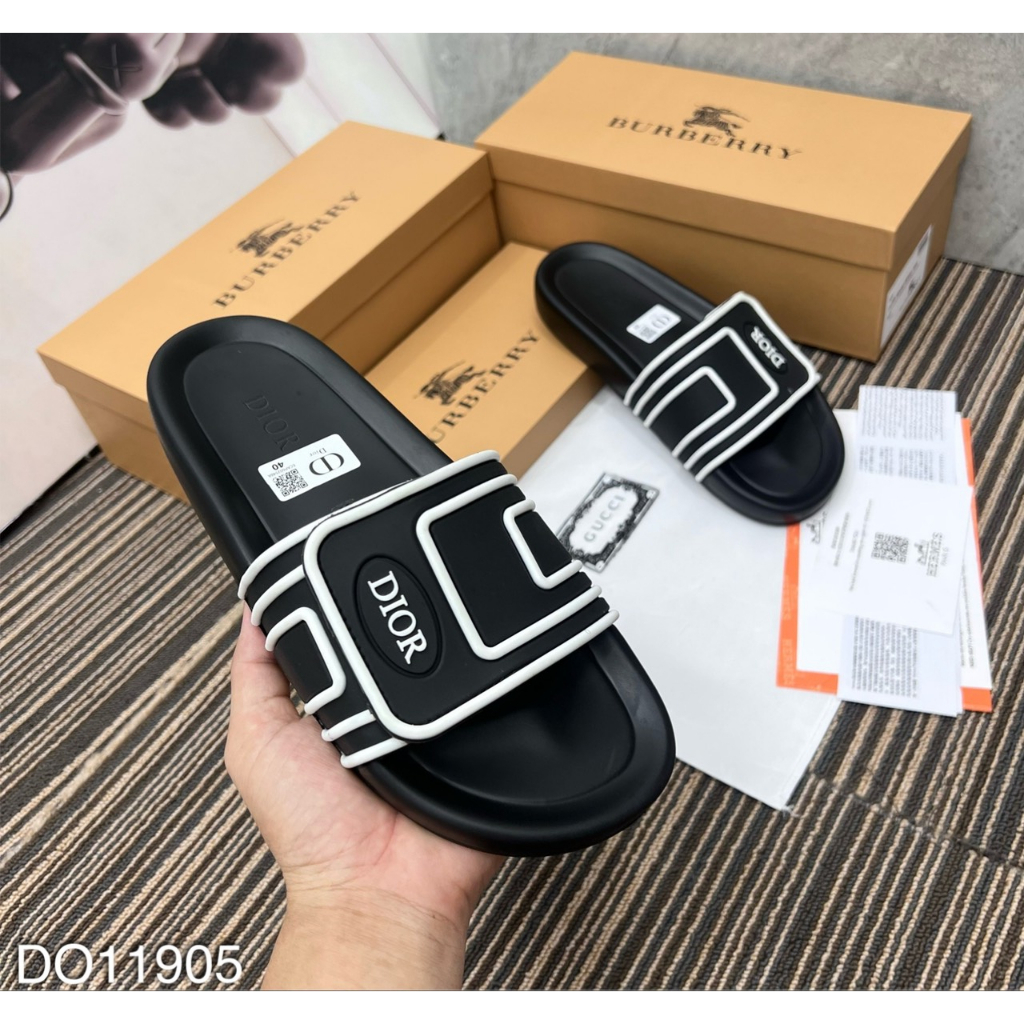 Dép quai ngang ĐI.OR Cao Cấp Mẫu Hót 2023 Đế cao su Chống Trơn Trượt Đi Êm Chân Phong Cách Thời Trang .