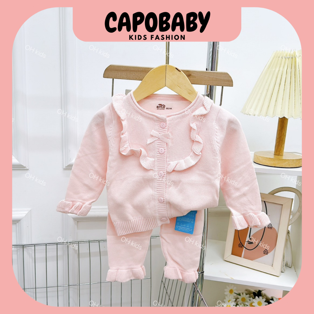 Bộ len QCCC cho bé trai và bé gái, bộ đồ cho bé 7-18kg