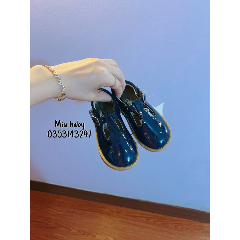 Giày búp bê quai dán đế mềm xuất du bé gái