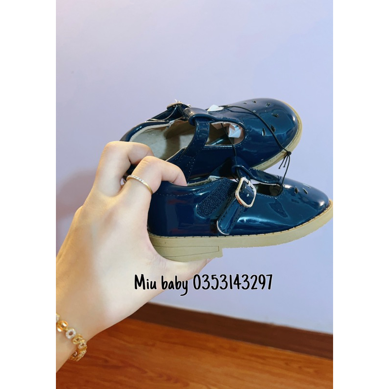 Giày búp bê quai dán đế mềm xuất du bé gái