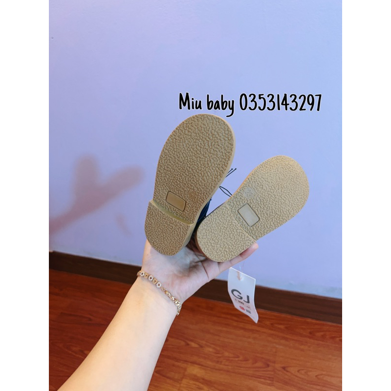 Giày búp bê quai dán đế mềm xuất du bé gái