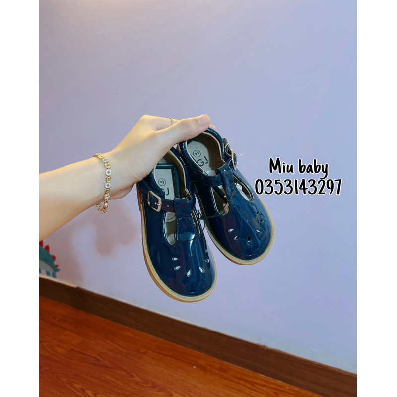 Giày búp bê quai dán đế mềm xuất du bé gái