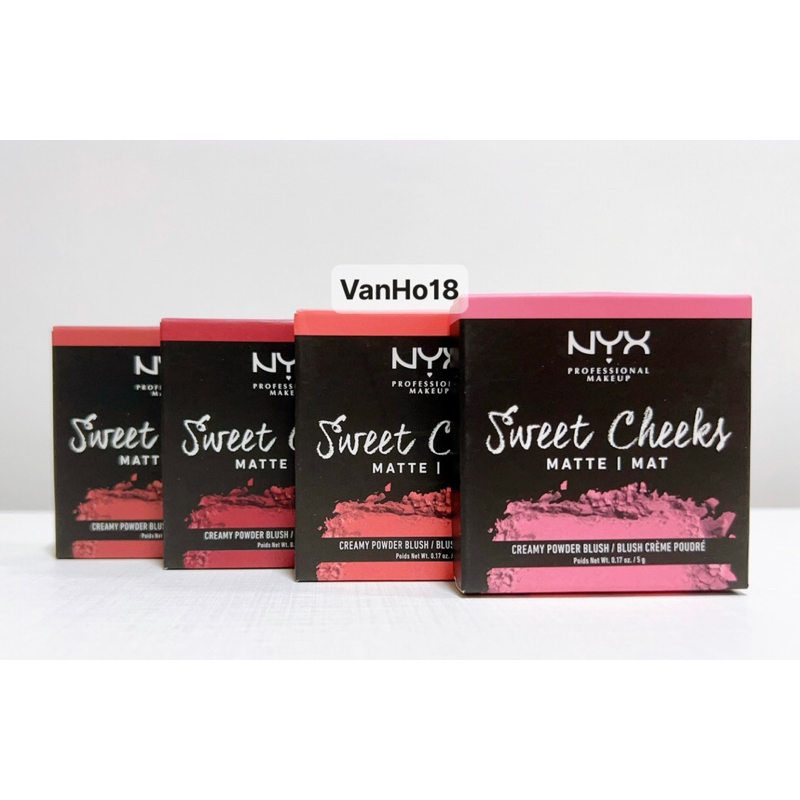 USA_Phấn má hồng NYX Sweet Cheeks Glow/ Matte Creamy Powder Blush 5g