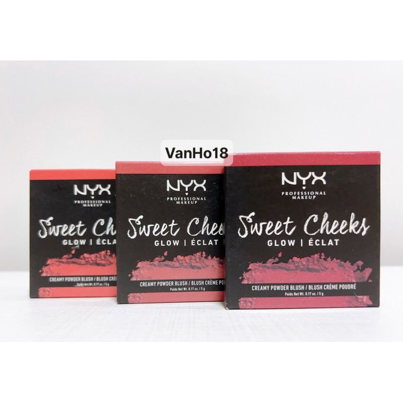 USA_Phấn má hồng NYX Sweet Cheeks Glow/ Matte Creamy Powder Blush 5g