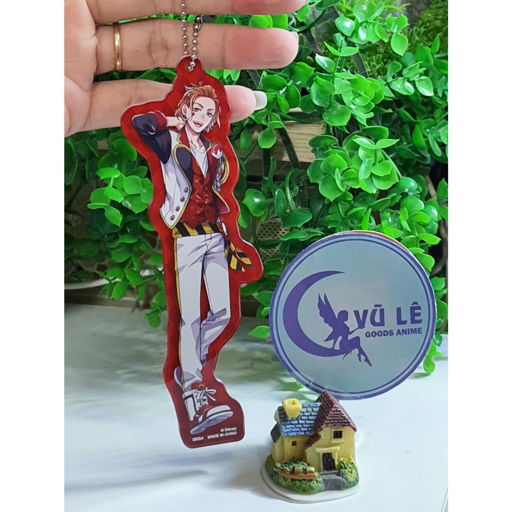 Phụ kiện Twisted Wonderland chính hãng Nhật Bản, Goods anime: móc khóa, Acrylic standee, túi nhựa Disney Japan