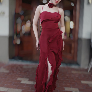Đầm Lụa Hoa Bèo Phối Voan Có hoa