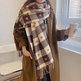Loại đẹp khăn cashmere len khăn choàng cổ len cao cấp giữ ấm mùa đông trái tim