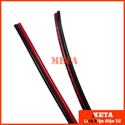 3 Mét dây điện đôi 0.3mm, 0.5mm màu đỏ/đen