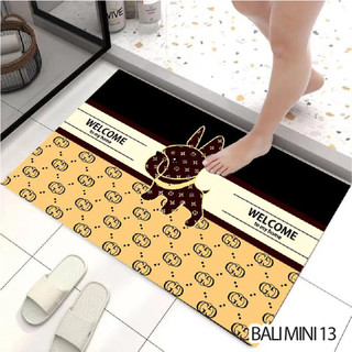 Thảm dặm chân 3d mẫu hoạt hình dễ thương - chất bali chống trơn trượt - size 40x60cm