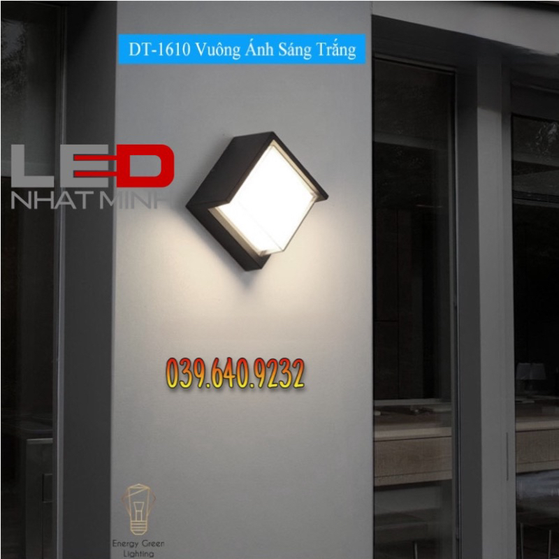 Đèn treo tường, đèn gắn tường ngoài trời trang trí hình tròn- vuông