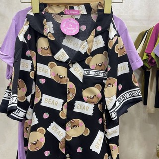Bộ Pijama Cao Cấp Chất Lụa Gấm Lụa Mango (ẢNH THẬT)