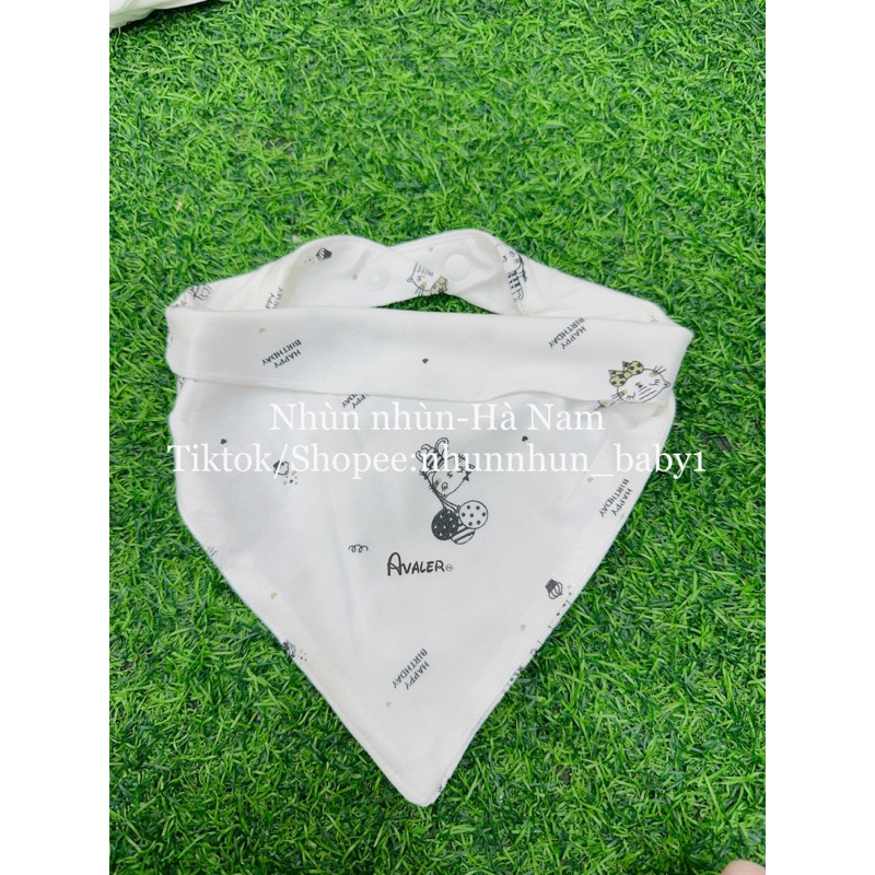 Khăn tam giác/Yếm tam giác vải sợi tre Avaler