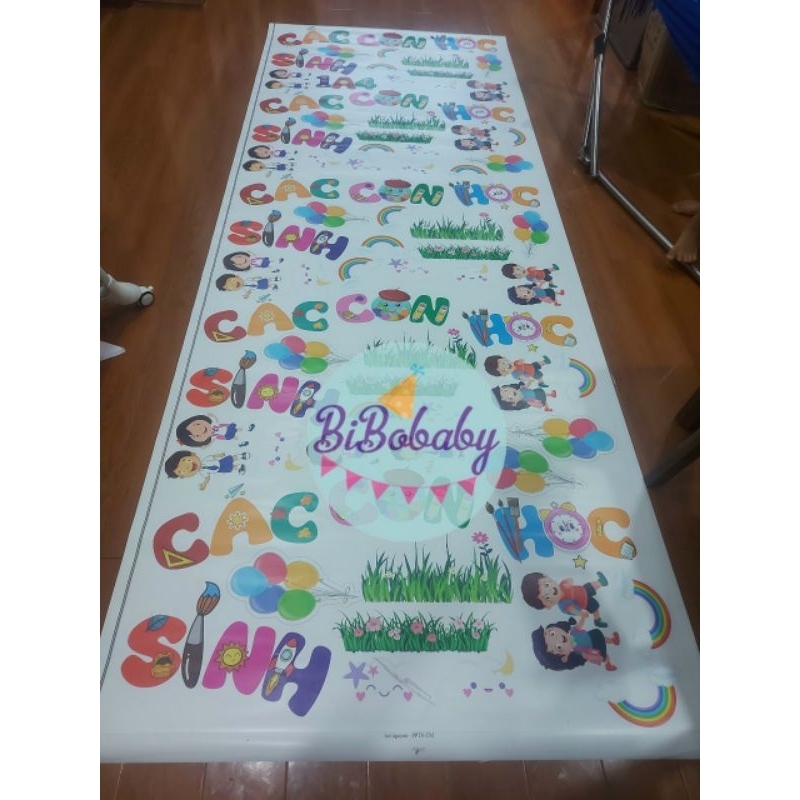 Sét trang trí dán bảng chào năm học mới, họp phụ huynh, vui tết trung thu, 20/11  - BiBo baby