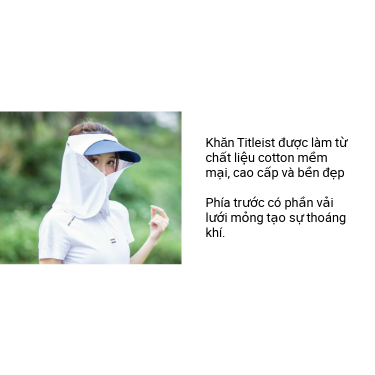 Khăn trùm mũ chống nắng golf Titleist Nam Nữ