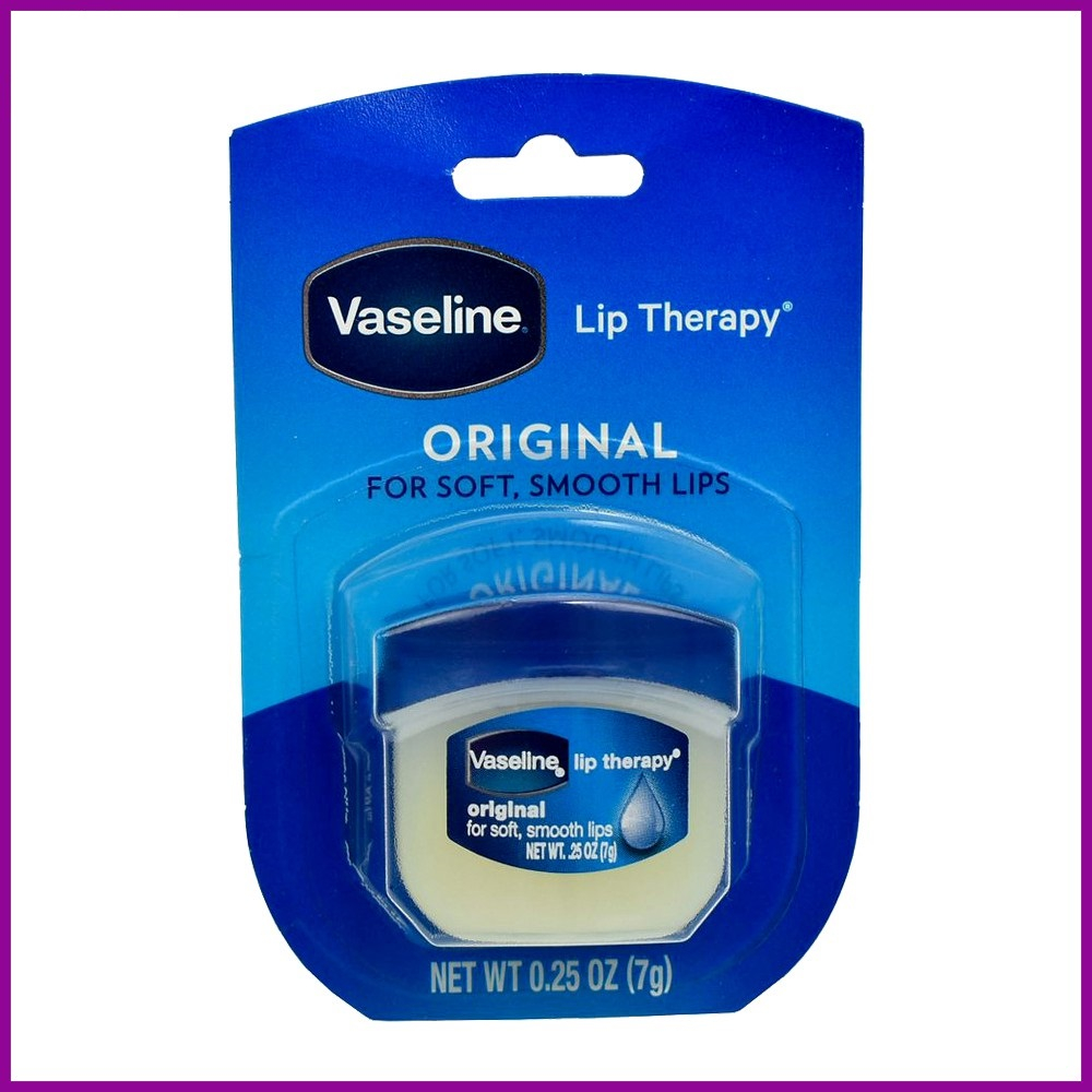Vaseline Lip Therapy Sáp dưỡng môi Original màu xanh, Mỹ (7g)