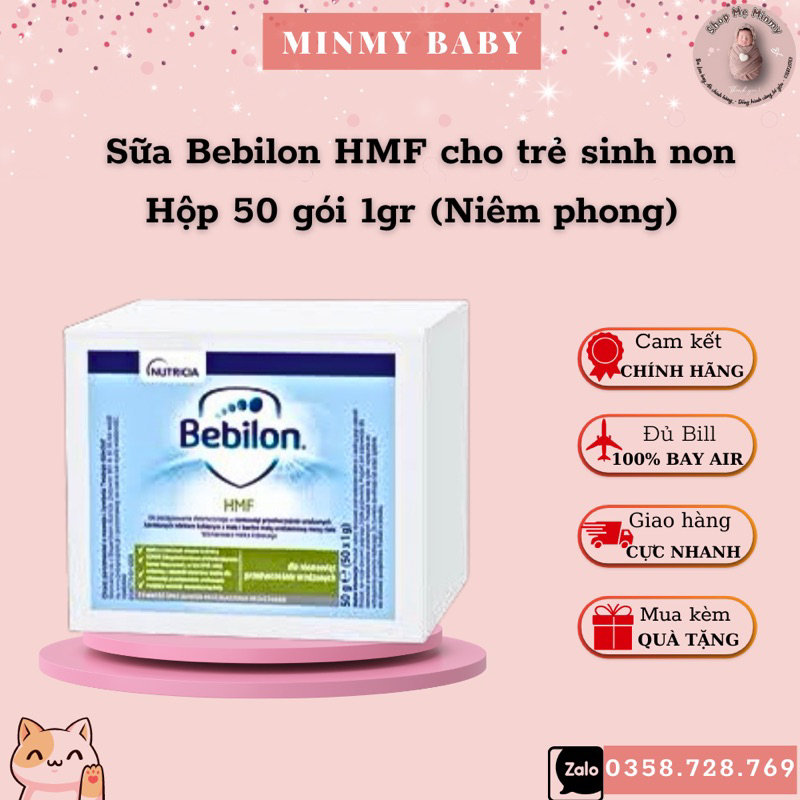 Sữa Bebilon HMF dành cho bé sinh non hộp 50 gói 1gr