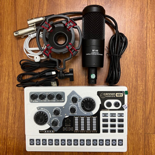  Combo thu âm livestream thế hệ mới mic 48V Cardio M148  + Sound card X5 chạy nguôn 48v tặng kèm tai nghe nhét bh 1 năm 