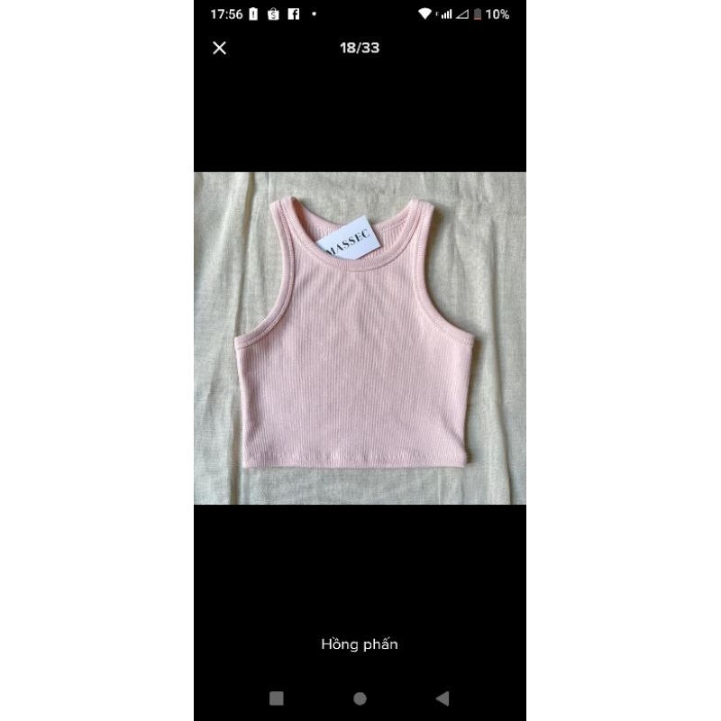 Áo sát nách Croptop .Áo ba lỗ thun gân