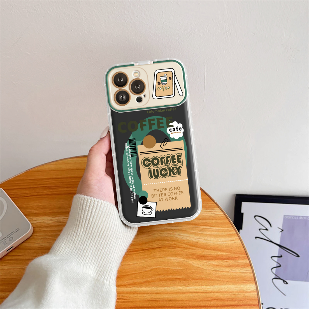 Ốp lưng iphone Nắp Tráng Gương Lucky Coffee 6/6plus/6s/6splus/7/7plus/8/8plus/x/xs/11/12/13/14/pro/max/promax/plus
