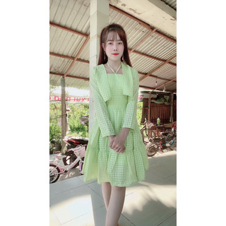 Đầm dự tiệc kèm khoác