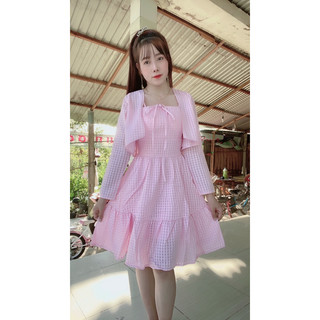 Đầm dự tiệc kèm khoác