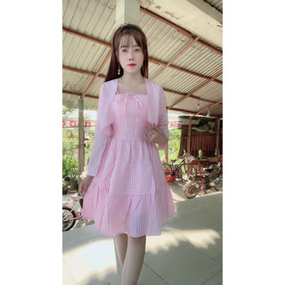 Đầm dự tiệc kèm khoác