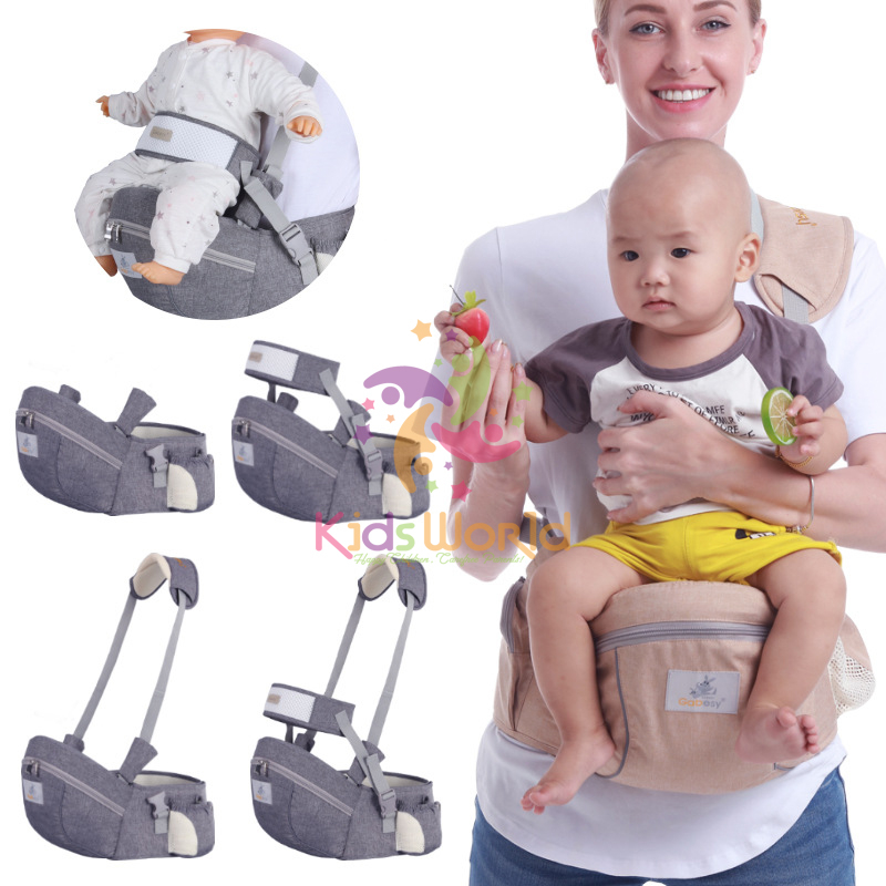 Địu em bé địu ngồi 4 tư thế cao cấp KidsWorld Gabesy cho bé từ 0 - 36 tháng tuổi tải trọng đến 20kg