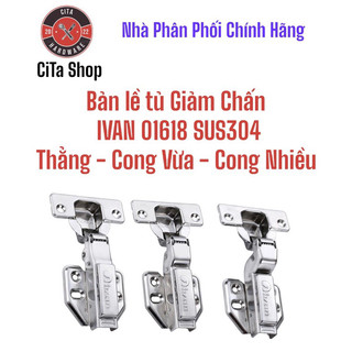 Bản lề tủ ,bật tủ hơi ivan sus304 giảm chấn 01618 thẳng,cong vừa,cong nhiều