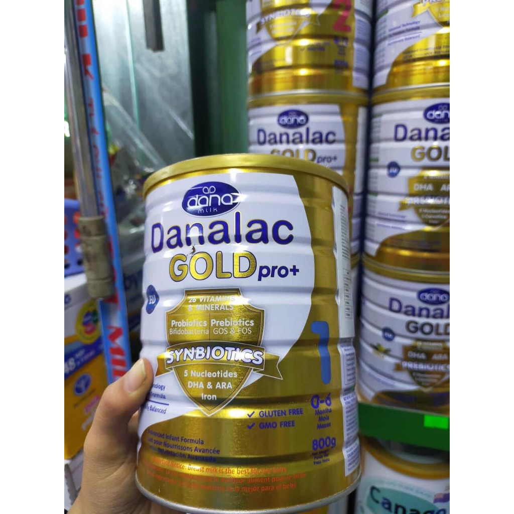 Sữa Bột Danalac Gold Pro+ Số 1 Hộp 800g Nhập Khẩu Thụy Sỹ Date mới tinh