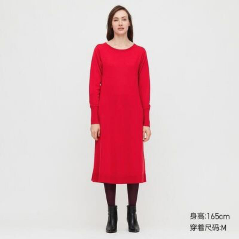 Váy len dệt kim Uniql0