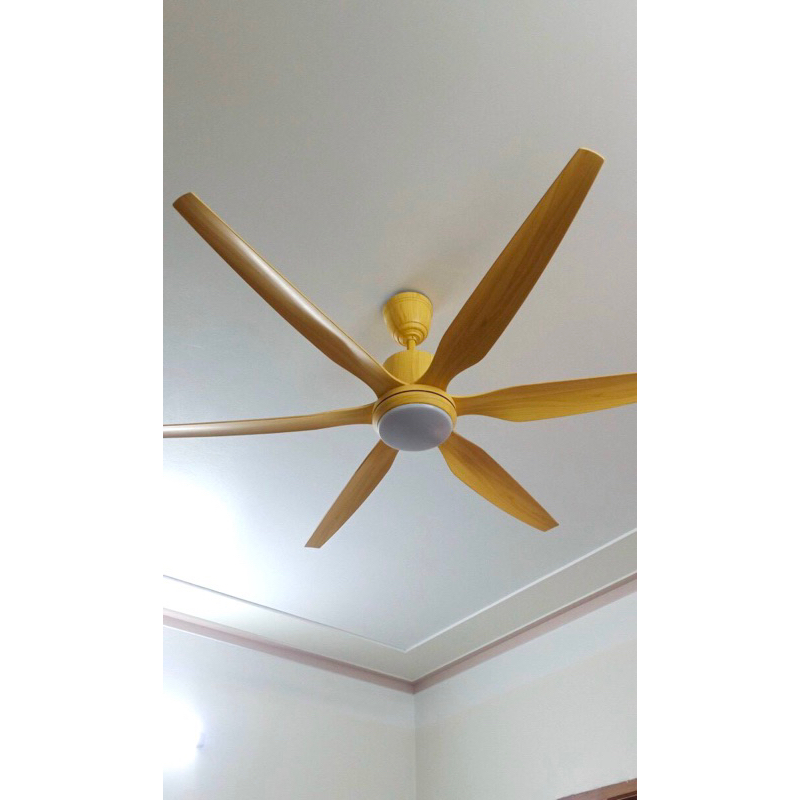 Quạt trần trang trí có đèn led, 6 cánh, Động cơ DC siêu êm, siêu mát
