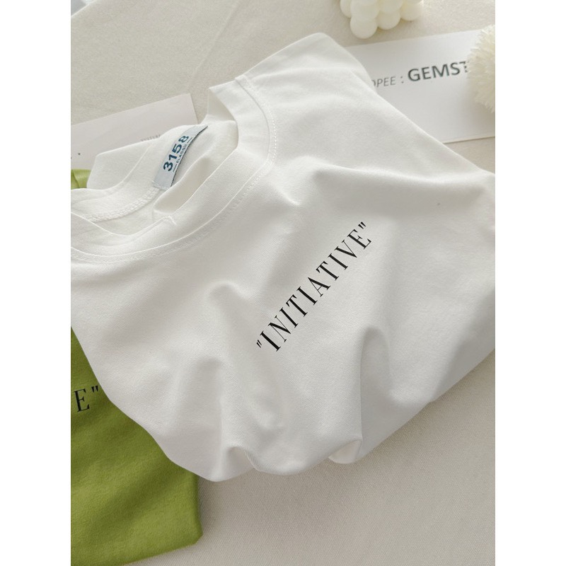 Áo thun phông nữ nam 3158 KONOVA form to rộng unisex chất liệu cotton thoáng mát in chữ