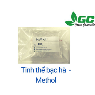[HCM] Tinh thể bạc hà - methol - Làm mát da - Nguyên liệu mỹ phẩm Greencosmetic 10G