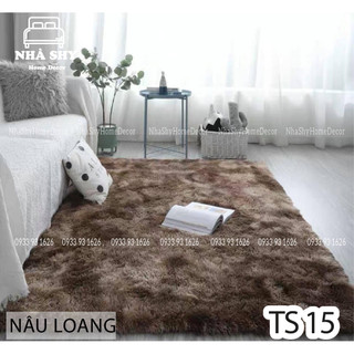 Thảm Lông Trải Sàn Cao Cấp - Thảm Màu Loang - Nhiều Size