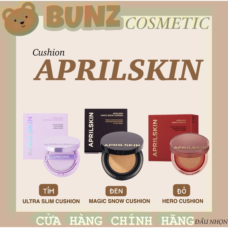 Phấn nước April Skin cushion chính hãng các dòng