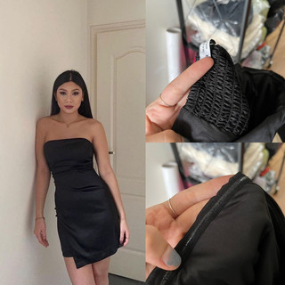 [THANH LÝ mã cũ] Đầm ống cúp ngực vải lụa dự tiệc / prom bershka