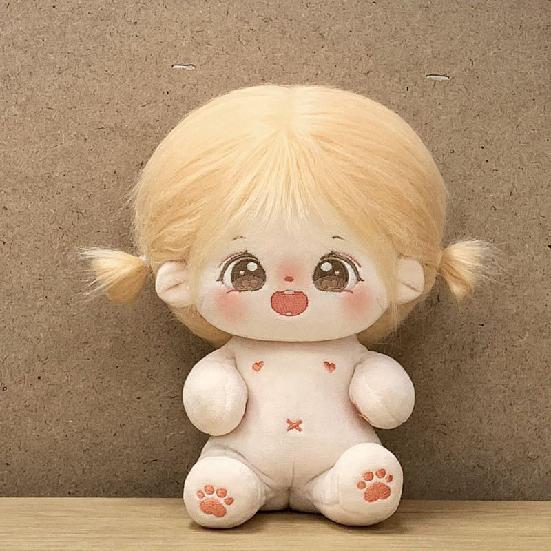 Búp bê không thuộc tính tóc tơ Phấn Bao 20cm
