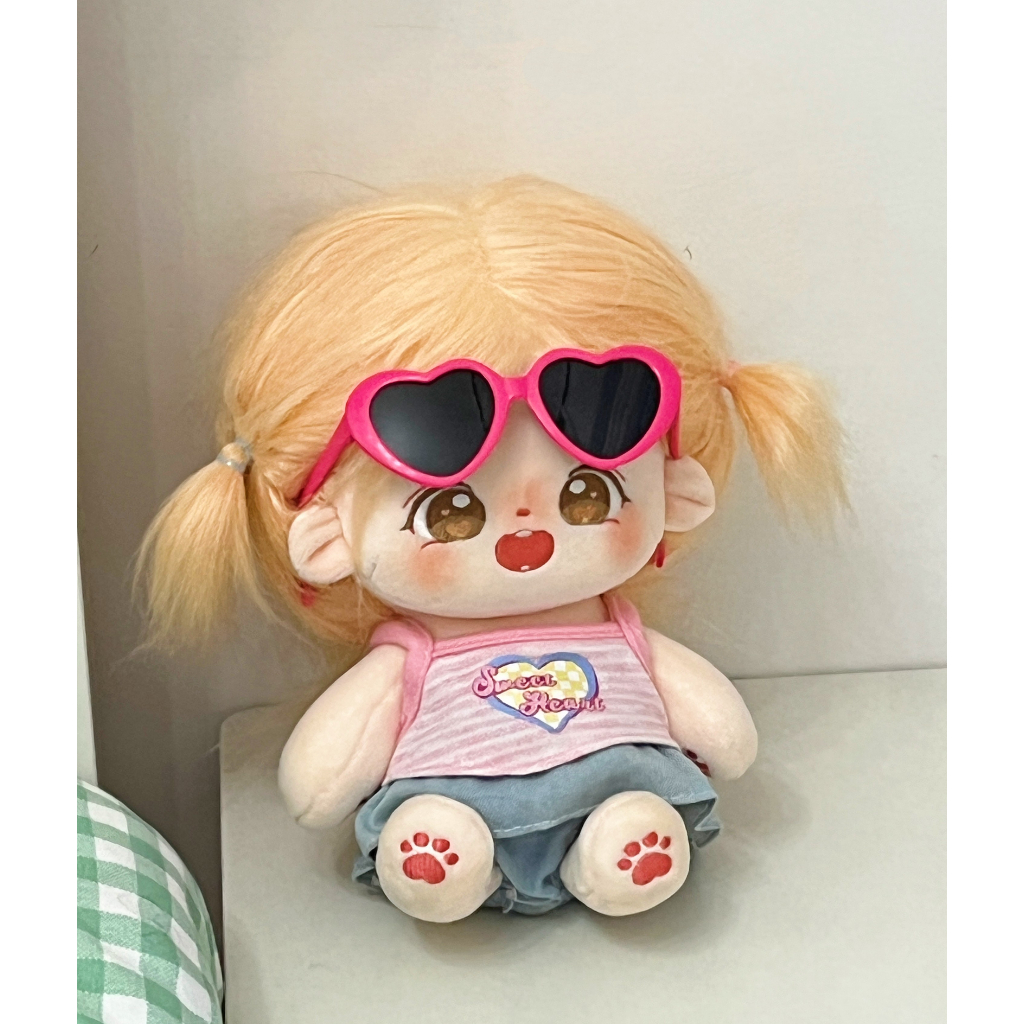 Búp bê không thuộc tính tóc tơ Phấn Bao 20cm