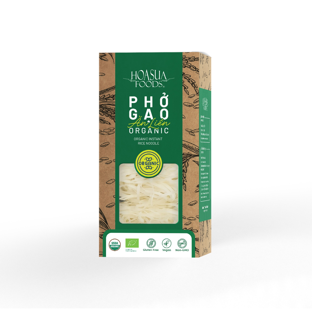 Phở - Bún - Nui Gạo Trắng / Gạo Lứt / Rau Chùm Ngây Ăn Liền Hữu Cơ HOA SỮA FOODS Cho Bé Ăn Dặm